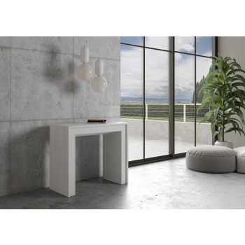Console Mia - Console extensible 90x42/198 cm Mia Small Frêne blanc