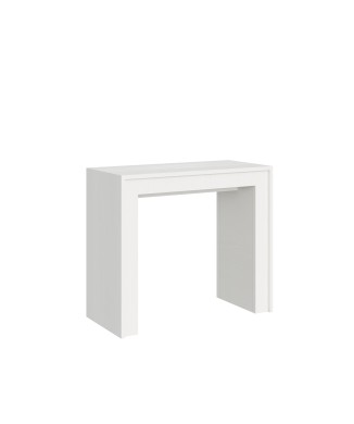 Console Mia - Console extensible 90x42/198 cm Mia Small Frêne blanc