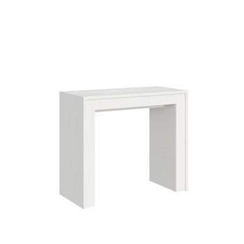 Console Mia - Console extensible 90x42/198 cm Mia Small Frêne blanc