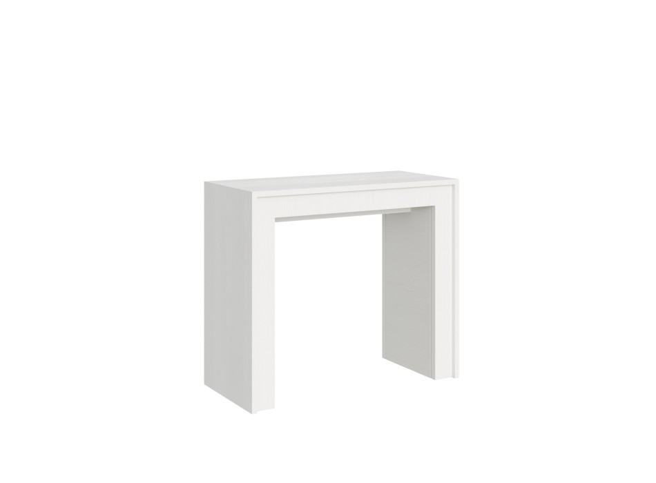 Console Mia - Console extensible 90x42/198 cm Mia Small Frêne blanc