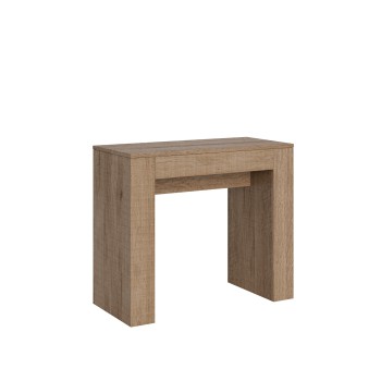 Console Modem - Console extensible 90x42/198 cm Modem Small Blanc Frêne