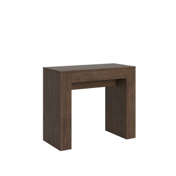 Console Modem - Console extensible 90x42/198 cm Modem Small Blanc Frêne