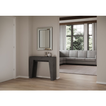 Console étroite - Console extensible 90x25/181 cm en frêne blanc