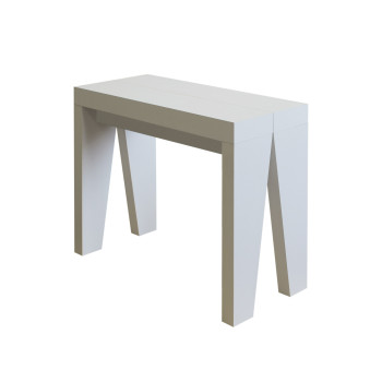 Console Naxy - Console extensible 90x40/196 cm Naxy Small Frêne blanc