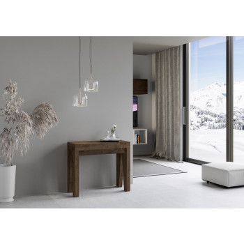 Console Naxy - Console extensible 90x40/300 cm Naxy Frêne blanc