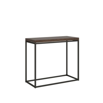 Console Nordica Libra avec structure anthracite - 90x45/90 cm Console Nordica Libra ouvrante avec structure anthracite