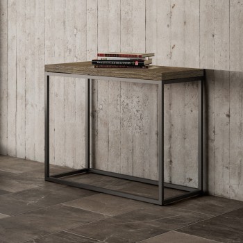 Console Nordica Libra avec structure anthracite - 90x45/90 cm Console Nordica Libra ouvrante avec structure anthracite