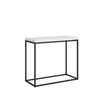 Console Nordica Libra avec structure anthracite - 90x45/90 cm Console Nordica Libra ouvrante avec structure anthracite