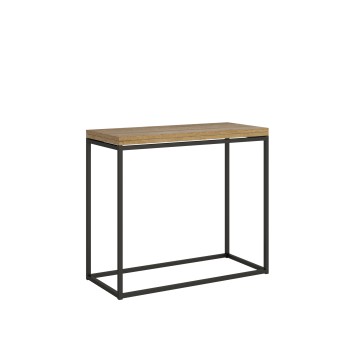 Console Nordica Libra avec structure anthracite - 90x45/90 cm Console Nordica Libra ouvrante avec structure anthracite