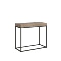 Table console extensible 90x40/300 cm Nordica structure anthracite