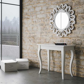 Console Olanda - Console extensible 90x48/308 cm Olanda Frêne blanc
