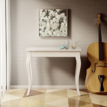Console Olanda - Console extensible 90x48/308 cm Olanda Frêne blanc