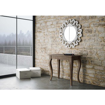 Console Olanda - Console extensible 90x48/308 cm Olanda Frêne blanc