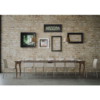 Console Olanda - Console extensible 90x48/308 cm Olanda Frêne blanc