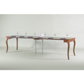 Console Olanda - Console extensible 90x48/308 cm Olanda Frêne blanc
