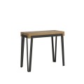 Table console extensible Rio Premium 90x40/300 cm avec cadre anthracite