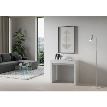 Console Roxell - Console extensible 90x40/300 cm Roxell Frêne blanc