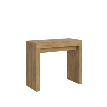 Console Roxell - Console extensible 90x40/300 cm Roxell Frêne blanc