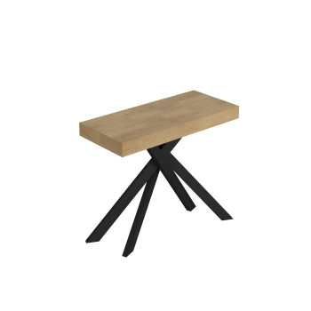 Console Saki Premium pieds anthracite - Console extensible 90x40/300 cm Saki Premium cachemire pieds anthracite