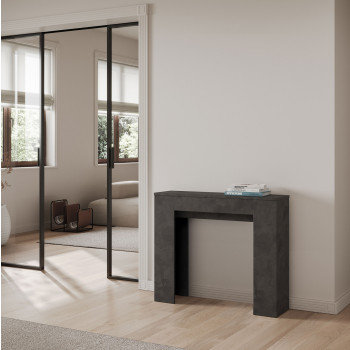 Console Slick - Console extensible 90x25/181 cm Frêne blanc lisse