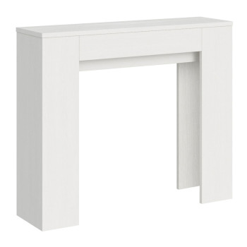 Console Slick - Console extensible 90x25/181 cm Frêne blanc lisse