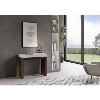 Console Spimbo - Console extensible 90x40/196 cm Spimbo Small Frêne blanc