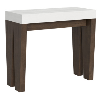 Console Spimbo - Console extensible 90x40/196 cm Spimbo Small Frêne blanc