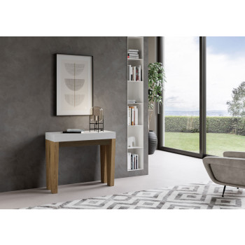 Console Spimbo - Console extensible 90x40/196 cm Spimbo Small Frêne blanc