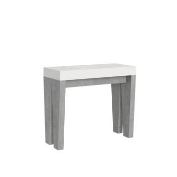 Console Spimbo - Console extensible 90x40/196 cm Spimbo Small Frêne blanc