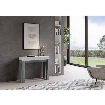 Console Spimbo - Console extensible 90x40/196 cm Spimbo Small Frêne blanc