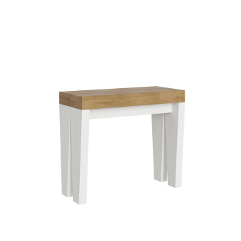 Console Spimbo - Console extensible 90x40/196 cm Spimbo Small Frêne blanc