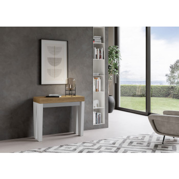 Console Spimbo - Console extensible 90x40/196 cm Spimbo Small Frêne blanc