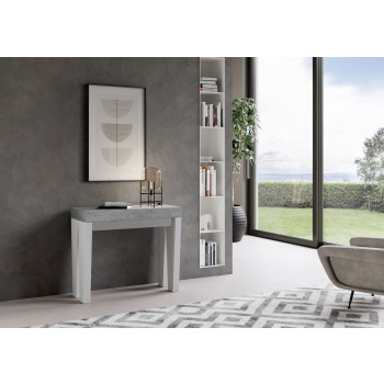Console Spimbo - Console extensible 90x40/196 cm Spimbo Small Frêne blanc