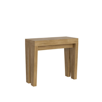 Console Spimbo - Console extensible 90x40/196 cm Spimbo Small Frêne blanc