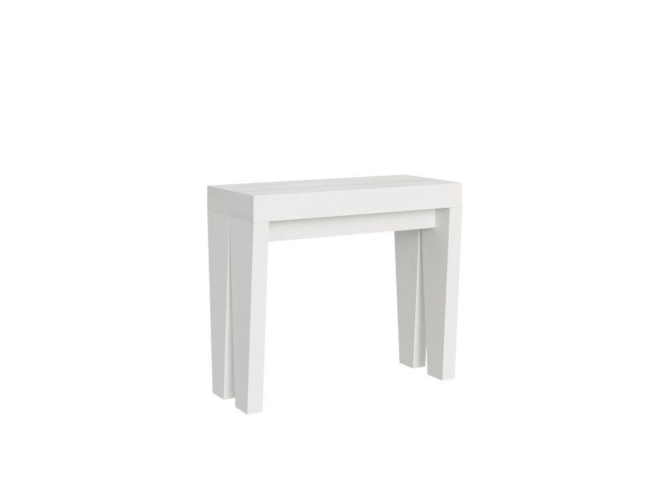 Console Spimbo - Console extensible 90x40/196 cm Spimbo Small Frêne blanc