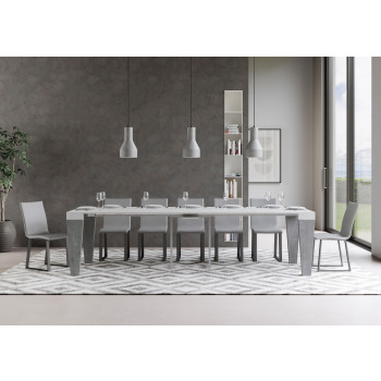 Console Spimbo - Console extensible 90x40/300 cm Spimbo Frêne blanc