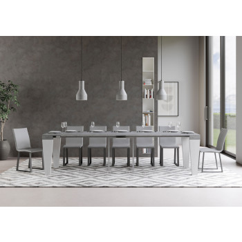 Console Spimbo - Console extensible 90x40/300 cm Spimbo Frêne blanc