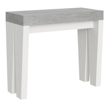 Console Spimbo - Console extensible 90x40/300 cm Spimbo Frêne blanc