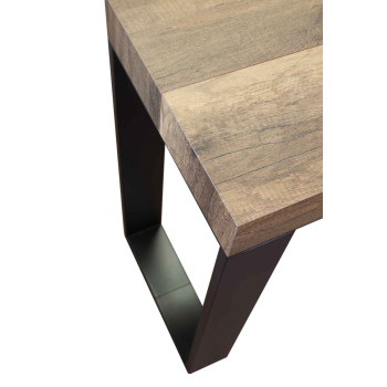 Console Tecno avec pieds anthracite - Console extensible Tecno Small 90x40/196 cm avec pieds en frêne blanc et anthracite