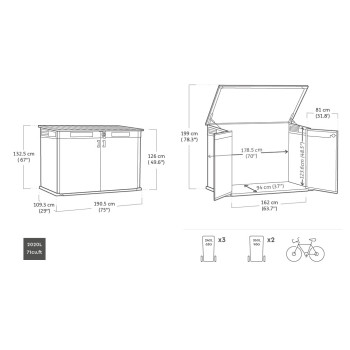 CORTINA MEGA EVOTECH GRIS KETER