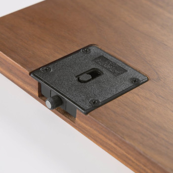 Buffet Carolin avec 2 portes et 1 tiroir, placage noyer, 180 x 83,8 cm