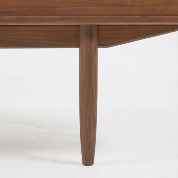 Buffet Carolin avec 2 portes et 1 tiroir, placage noyer, 180 x 83,8 cm