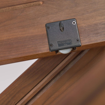 Buffet Carolin avec 2 portes et 1 tiroir, placage noyer, 180 x 83,8 cm