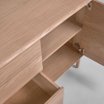 Buffet Lenon 3 portes, 3 tiroirs en bois et placage MIX Crédit