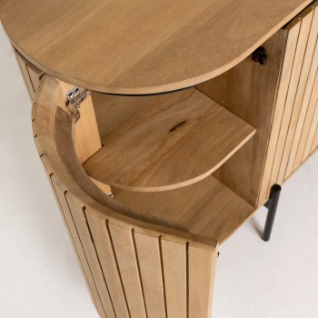 Buffet 4 portes Licia en bois de manguier massif 