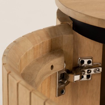 Buffet 4 portes Licia en bois de manguier massif 