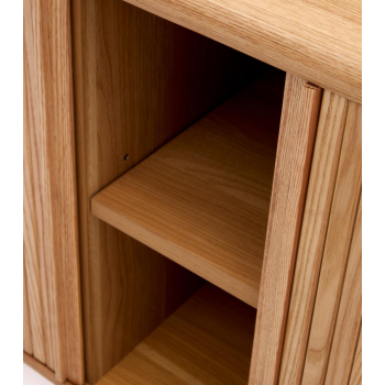 Buffet 2 portes Mailen en placage de frêne avec finition