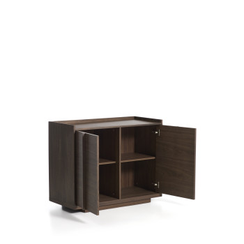 Buffet Onix en placage noyer finition foncée 100 x 80 cm Crédit FSC Mix