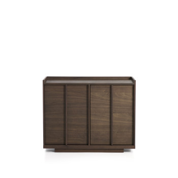 Buffet Onix en placage noyer finition foncée 100 x 80 cm Crédit FSC Mix