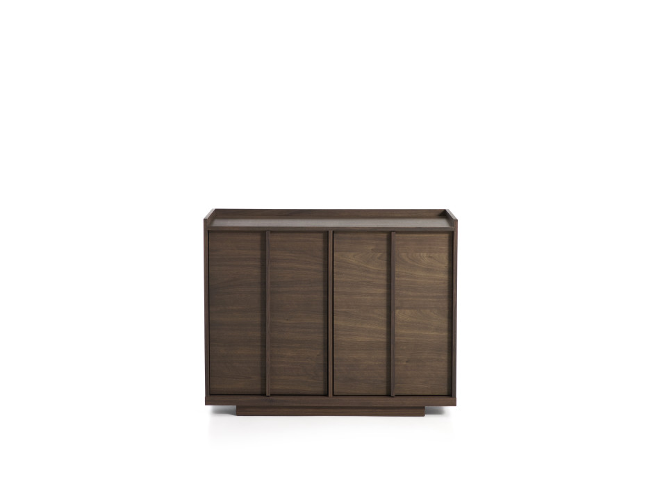 Buffet Onix en placage noyer finition foncée 100 x 80 cm Crédit FSC Mix
